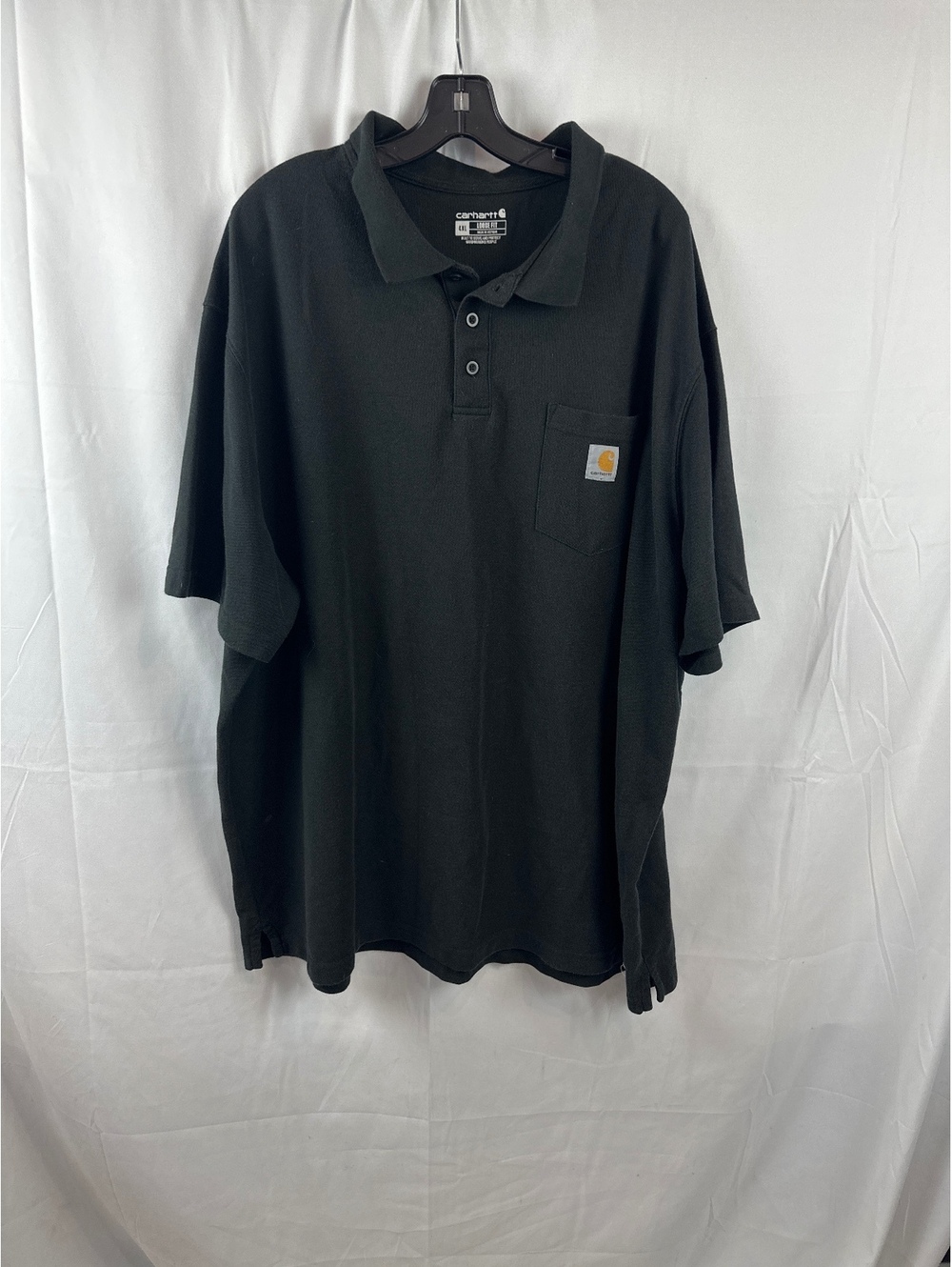 Carhartt Loose Fit Black Polo Shirt 4XL